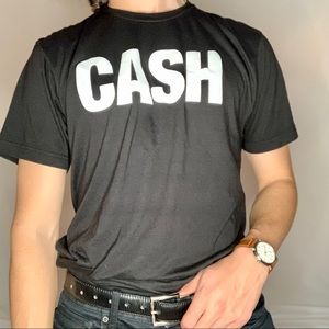 ’CASH’ Johnny Cash Black T-Shirt